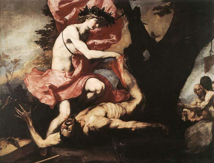 Jusepe de Ribera Apollo Flaying Marsyas Sweden oil painting art